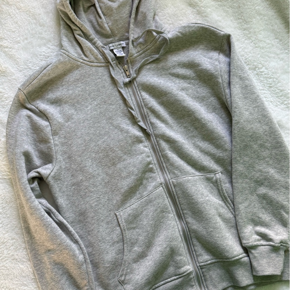 Grey zip up jacket